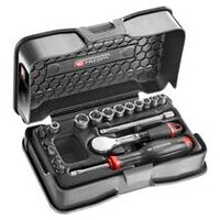 COFFRET DOUIL 1/4' 6P MM R.181 21PC