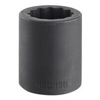 1/2″ impact socket 12-points, 28 mm