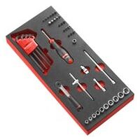 Modulnøgle med stiknøgle 1/4″ R.161B 46 stk.