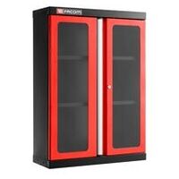 JLS3 Rehausse + 2 portes vitrées rouge