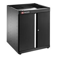 JLS3 Armoire basse simple 2 portes noir