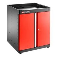 JLS3 Armoire basse simple 2 portes rouge