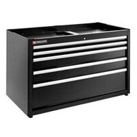 JLS3 Armoire basse double 5 tiroirs noir