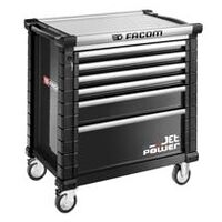 Roller Cabinet, 6 Drawers, L 759 x H 421 mm, 4 Modules per Drawer, PowerDrawer