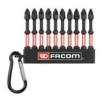 Pozidriv schroevendraaier bitset 10 st. op ring