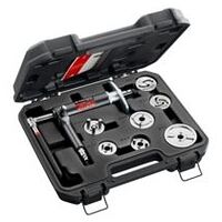 Brake piston rewinder pneumatic tool with discs