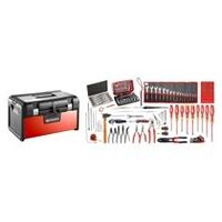 Toolbox alloy 20″ with electromechanics set of 120 tools