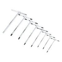 Tee handle hexagonale key set, 8 pieces