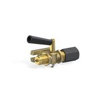 Mérőóra-elzárócsap, csap - szorítóhüvely, sárgaréz, G 1/4