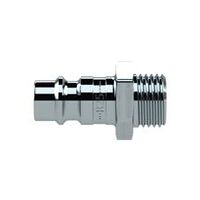 Nippel für Kupplungen NW7, 2-7, 8, Stahl gehärtet / verzinkt, G 1/8 AG, 0- 35