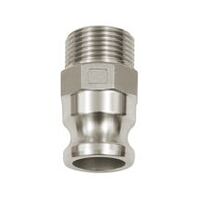 Kamlok gyorscsatlakozó dugó AG-vel, F típus, alumínium, R 3/4