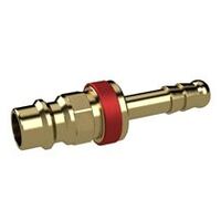 Dop de conectare inconfundabil NW 7, 8, alamă nefinisată, dop LW 6, roșu