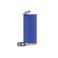 Set cuplaj pentru furtun spiralat, cuplaj de siguranță, PA, ø 8x6, 5, 0 m