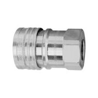 Hidraulikus csatlakozó, B sorozat, nikkelezett sárgaréz, G 1/4 IG, NW 6, 3