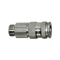 Gyorskioldó csatlakozó NW 7, 8, rozsdamentes acél 1.4305, G 1/4 AG