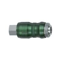 Sikkerhedskobling NW7, 8, Bi-Tec, messing forniklet, G 1/4 IG, 2050 l/min