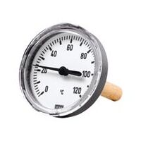 Bimetalový teploměr, G 1/2 hi., délka ponorné trubice 40 mm, Ø63, do 60 °C