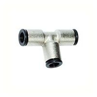 T-forbindelsesstykke »value line« til slangeudvendig Ø 4 mm, messing forniklet