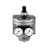 Regulador de presión de alto rendimiento con 2 manómetros, G 1 1/2, 0, 1 - 3 bar