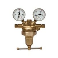 Regulador de presión de línea 200 bar, con manómetro, G 1/4 IG, 1 - 150 bar