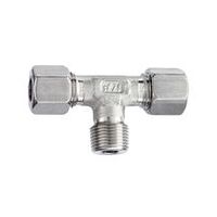 T-csavaros csatlakozó, R 1/8 külső, cső külső átmérője 6, ES 1.4571