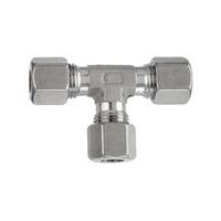 T-skrue, rør-udvendig Ø 6 mm, rustfrit stål 1.4571, 100 bar