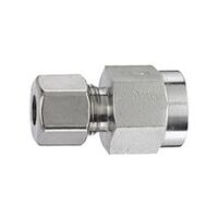 Nyomásmérő csatlakozó,, G 1/4 belső, cső külső átmérő 8, ES 1.4571