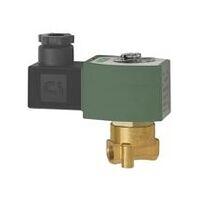 2/2-utas mágnesszelep, sárgaréz, NC, közvetlen vezérlésű, 24 V DC, NBR, G 1/8, PN 0-8 bar