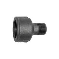 Manșon reductor 246, Rp 3/8 interior R 1/4 exterior fontă temperată neagră.