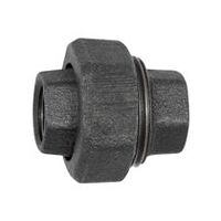 Racord filetat 340, etanșare conică, Rp 3/8, Rp 3/8, fontă temperată neagră.