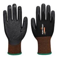 GP Grip 15 nitril-mikroskumhandske med prikker, sort, størrelse L