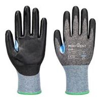 CS Cut D18 PU-handske Grå/Sort XXL