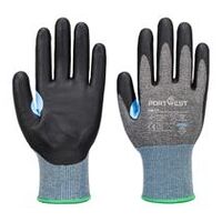 CS Cut D15 Nitrilhandschuh Grau/Schwarz L