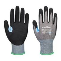 CS Cut D21 Nitrilhandschuh Grau/Schwarz L