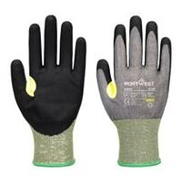 CS Cut E21 Nitrilhandschuh Grau/Schwarz S