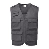 Arbeitsweste Metallgrau L