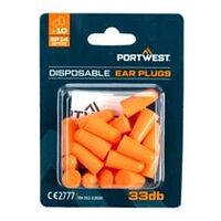 PU-Schaum-Ohrstöpsel Blisterpackung (10 Paar) Orange 0