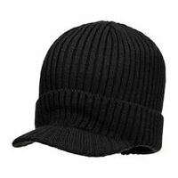 Beanie sapka napellenzővel, fekete 0