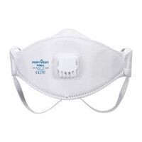 Trojitě skládaná respirátorová maska Dolomite FFP3 s ventilem (balení po 10 kusech) Bílá 0