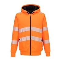 PW321 Hi-Vis Winter-Hoodie mit Reißverschluss, Orange, M