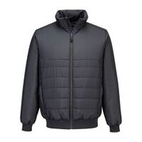 Professioneller isolierter Bomber, Metallgrau, L