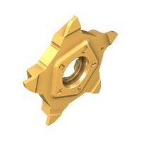 PENTA 24N157NF02RS-SL IC808G Pentagonal Parting and Grooving Inserts for Quick Cutting Edge Indexing. Used for Next to High Shoulder Applications