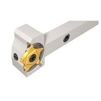 PCHRS 12.7-24 JHP-QC Holders with PENTA-CUT Inserts for Grooving and Parting Next to High Shoulders, Enables Quick Cutting Edge Indexing