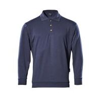 Polo-Sweatshirt CROSSOVER Trinidad, Unisex, Marine, Größe L