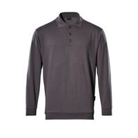 Polo-Sweatshirt CROSSOVER Trinidad, Unisex, Anthrazit, Größe 2XL