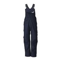 Salopete cu buzunare la genunchi MULTISAFE Oron, Unisex, Negru-albastru, Mărime 76C46