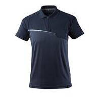 Polo-Shirt mit Brusttasche ADVANCED, Unisex, Schwarzblau, Größe XL