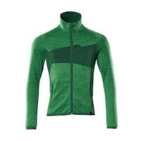 Pulover din fleece cu fermoar ACCELERATE, Domnilor, Verde iarbă/Verde, Mărime 2XL