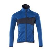 Pulover din fleece cu fermoar ACCELERATE, Domnilor, Albastru azuriu/Albastru închis, Mărime 2XL