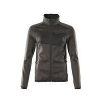 Pulover din fleece cu fermoar ACCELERATE, Femei, Antracit închis/Negru, Mărime 2XL